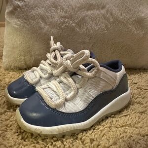 Children's Navy and White Sneakers